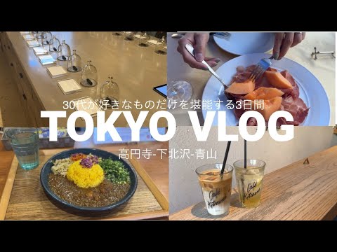 【Tokyo/30代Vlog】30代が好きなものだけを堪能する3日間☺︎高円寺|下北沢|表参道|青山|ZARAHOME|APFR| KREVAのライブへ✌︎HAUL