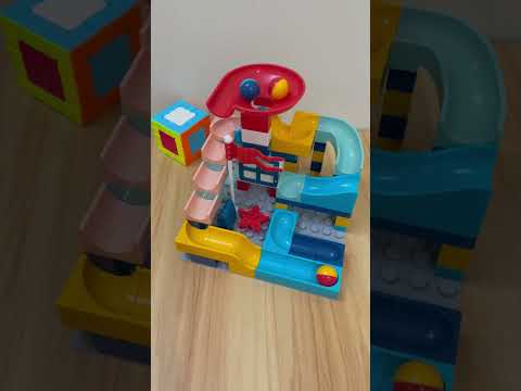 Marble Run ASMR 🔴🟡🔵 852  Satisfying Building Blocks #marblerun #marblerace #asmr