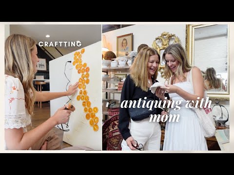 VLOG: antique shopping with mom, crafts, rooftop nights (SUMMER VIBES)