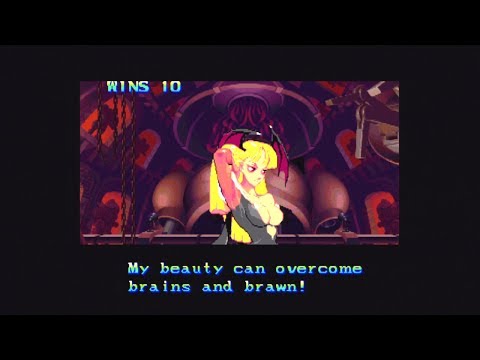 Darkstalkers: The Night Warriors - (Morrigan) Final Boss Battle vs. Pyron & finale