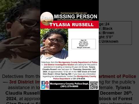 24 YEAR OLD TYLASIA RUSSELL IS MISSING FROM SILVER SPRING MARYLAND!!!  HELP BRING HER HOME SAFE!!!