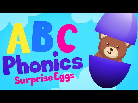 ABC phonics | A is for apple SURPRISE EGGS | Letter Sounds | LOTTY LEARNS