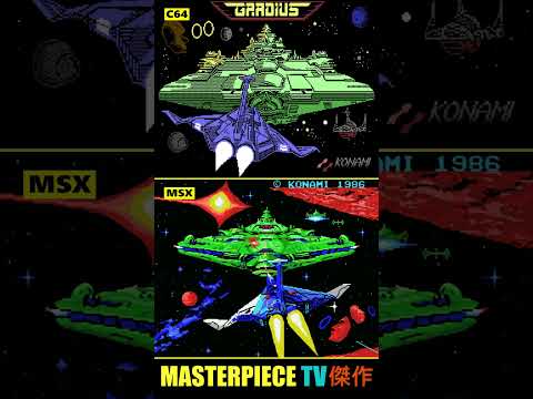 Gradius (Historic Soldier) 🚀 | Graphics Comparison (C64 vs. MSX) ᴴᴰ