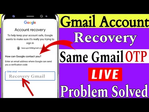 Same email otp problem || gmail account recovery same email otp problem || Gmail Account Recovery