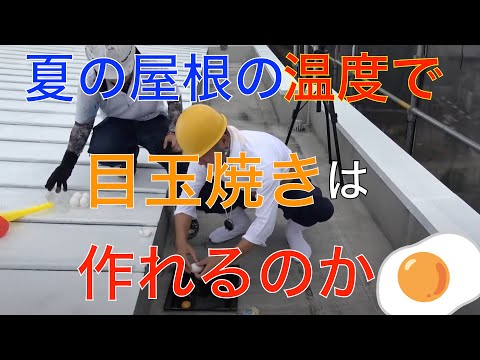 【切り抜き】夏の屋根の温度で目玉焼きは作れるか検証！