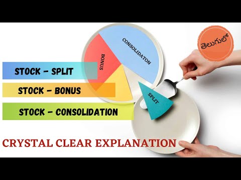 Stock split  vs bonus  || stock consolidation || difference between stock split and stock bouns ||