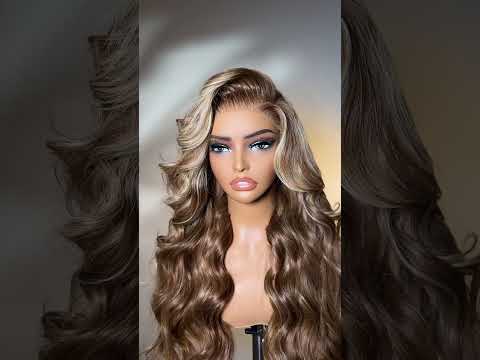 GRWM: Give a perfect curl to your highlight wig~#nadulahair #grwm #haircurling #highlightwig #fyp