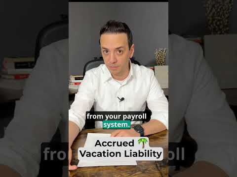 Accrued Vacation Liability in ONE Minute #shorts