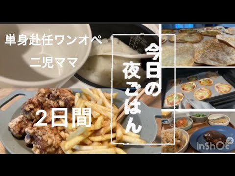 【単身赴任ワンオペ夜ごはん】唐揚げand 残り物