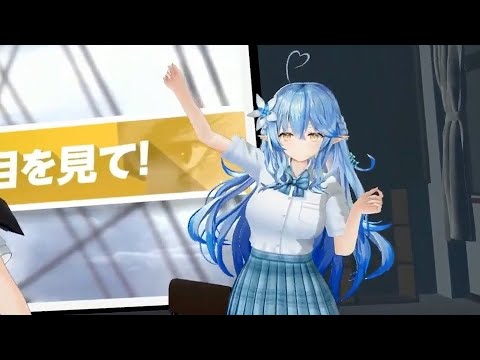 ラミィちゃんが後ろでぴょこぴょこしているだけの動画【雪花ラミィ・ホロライブ切り抜き】