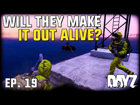 Looting the other oil rig but a boat was spotted - DayZ Ep. 19