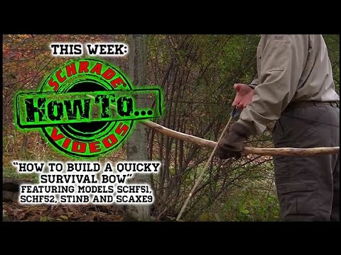 DIY Project - How to Make a Fun Survival Bow from a Tree in the Woods