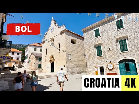 BRAC ISLAND, CROATIA 🇭🇷 [4K] BOL — Walking Tour