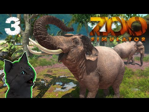 СОБСТВЕННЫЙ ЗООПАРК СУПЕР КОТА КУПИЛ СЛОНА 🐱 Zoo Simulator Prologue 🐱 ЗОО СИМУЛЯТОР #03