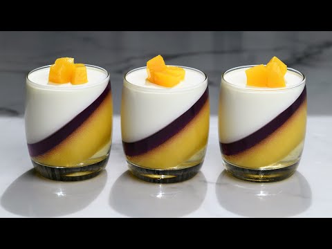 Peach dessert panna cotta