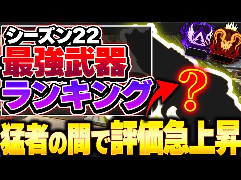 【Tier表】まだバレてないけど、この武器実は強者が良く使ってます！ シーズン22最強武器Tierランキング！ APEX エーペックスレジェンズ】