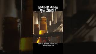 생맥주랑 맥주는 무슨 차이야?