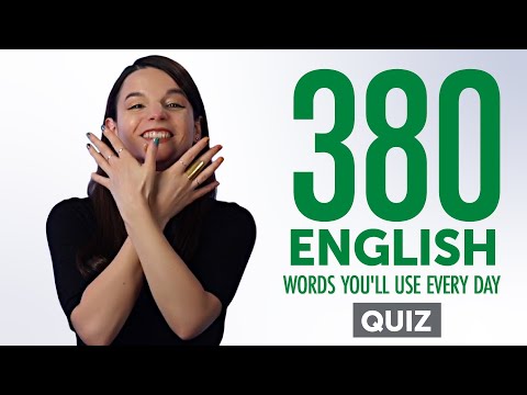 Quiz | 380 English Words You'll Use Every Day - Basic Vocabulary #78