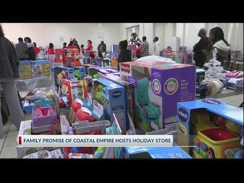 Family Promise of the Coastal Empire gives away gifts during holiday event