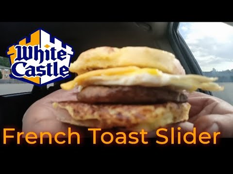 White Castle French Toast Slider #frenchtoast #whitecastleteam #foodreview #foodyguy #midwest