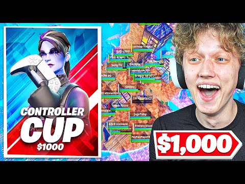 I Hosted a $1000 CONTROLLER ONLY Tournament In Fortnite!