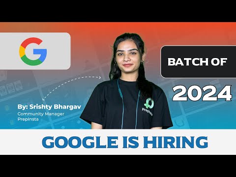 Google Hiring 2024 Batch | Off Campus Placement Update!!