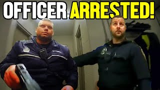 Insane Cop Gets CHARGED And ARRESTED While On Duty!