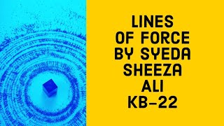 Karachi Biennale 2022 | Sambara Art Gallery |  lines of Force by Visual Artist Syeda Sheeza Ali