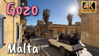 Malta 🇲🇹 Gozo Walking Tour 4K