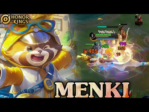 Honor of Kings Menki Rain Play Skin Gameplay Peak Tournament