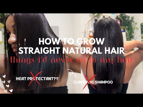 Things i would never do to my straight natural hair | How to GROW silk pressed hair | Natural Nadine