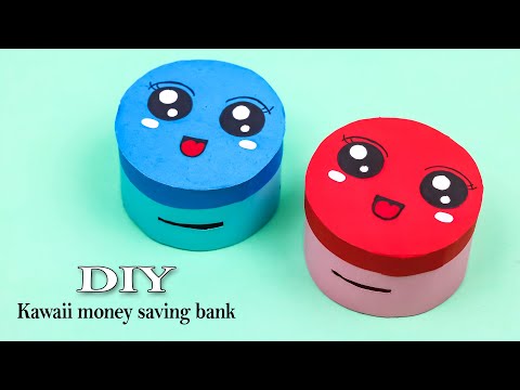 Kawaii Money Bank | Cute Money Bank From Paper / how to make money saving box /paper money bank