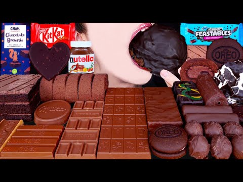 ASMR MR BEAST DUBAI CHOCOLATE ICE CREAM NUTELLA DESSERT MUKBANG두바이 초콜릿 먹방ドバイチョコレート 咀嚼音 EATING SOUNDS