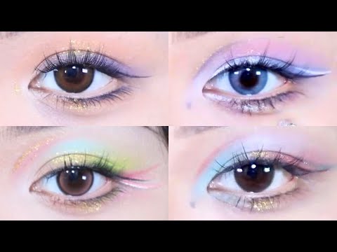 Summer Soft Eye Makeup - 4 Sexy & Ethereal Styles | Step by Step Tutorial by 肉桂奶羔