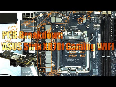 mobo PCB Breakdown: ASUS Strix X870i Gaming WIFI