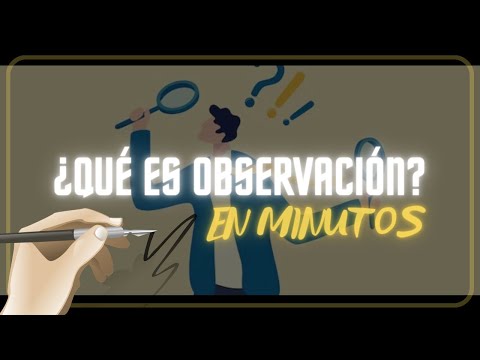 ¿QUÉ ES OBSERVACIÓN? La observación como método de investigación: en minutos