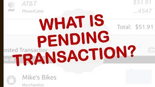 What does it mean when a transaction is pending?