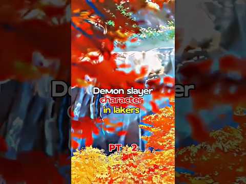 Demon Slayer Character In Lakers 😍😍 // anime 4k edit #shorts #anime