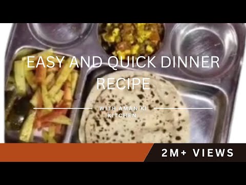 Easy and Quick Dinner Recipes Indian Vegetarian / Dry Matar Paneer / How to Make Dinner Quickly