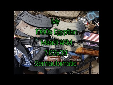 (1629) My Early 1980s Egyptian Maadi AKM 7.62x39 mm Semiautomatic Rifle