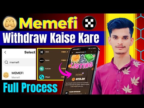 Memefi Ka Witdraw Kaise Kare | Memefi Withraw To OKX Exchange | Memefi Withdrawal