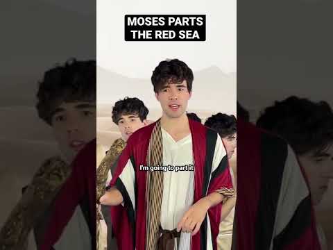 Moses parts the Red Sea #shorts