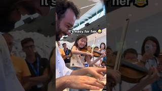 A 10-year old violin prodigy plays Vivaldi Summer with me and SHOCKS the whole Airport 😱🎻