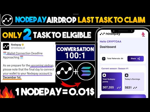 Nodepay Airdrop listing date | Nodepay Airdrop wallet connect | Nodepay Airdrop withdrawal process