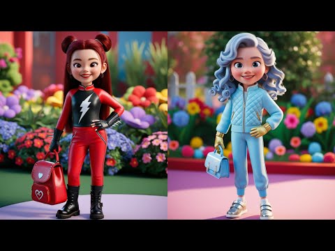 Red and Chloe's First Day of School  ! Disney Descendants the Rise of Red