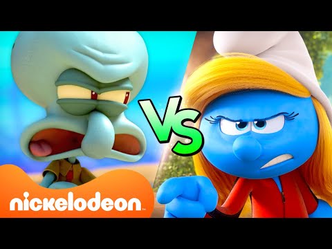 Kamp Koral vs. The Smurfs: Who Argues More? 💥 | Nicktoons