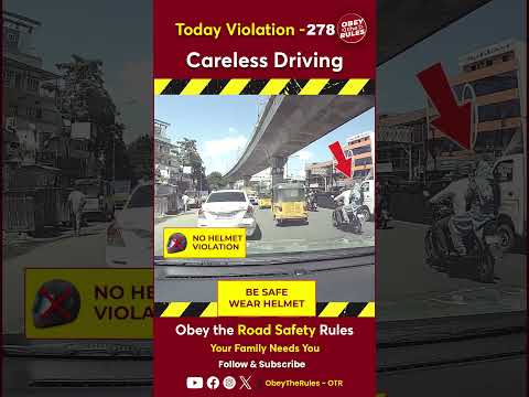 TODAY VIOLATION-278 Careless Driving #otr #roadsafety #chennaitrafficpolice #obeytherules