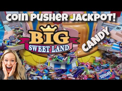 BIG SWEETLAND CANDY PUSHER JACKPOT