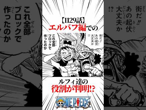 【ワンピース】【1129話】エルバフ編でのルフィ達の役割が判明！？ #shorts #onepiece