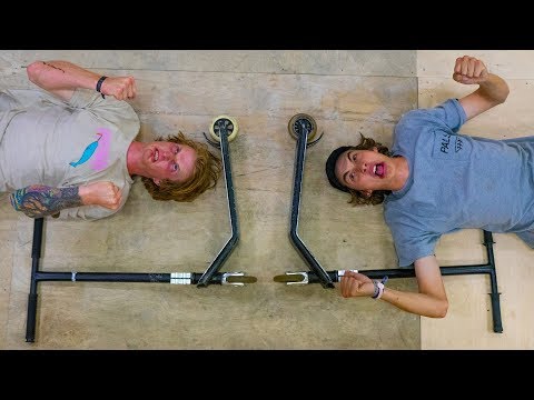 Game of Scoot on Worlds Ugliest Scooter! WhiteTrashWilly vs Clayton Lindley